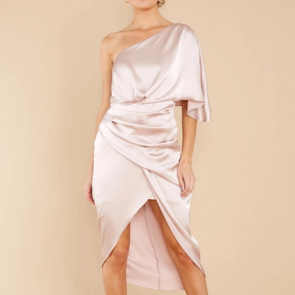 Red Dress Boutique satin dress, size Small (never worn, bnwt) - Picture 1 of 5